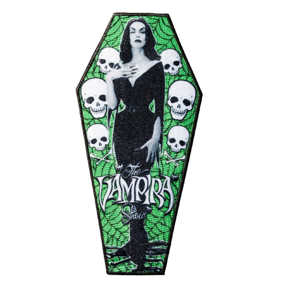 Kreeps Accessories - Vampira Iron On Patch Vampire Bride Goth Horror Kreeps Accessories - Vampira Iron On Patch Vampire Bride Goth Horror